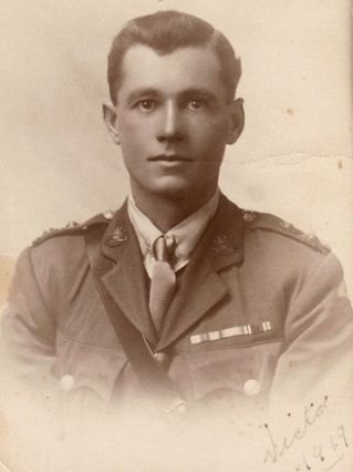 Victor Morton in WWI AIF uniform, 1919